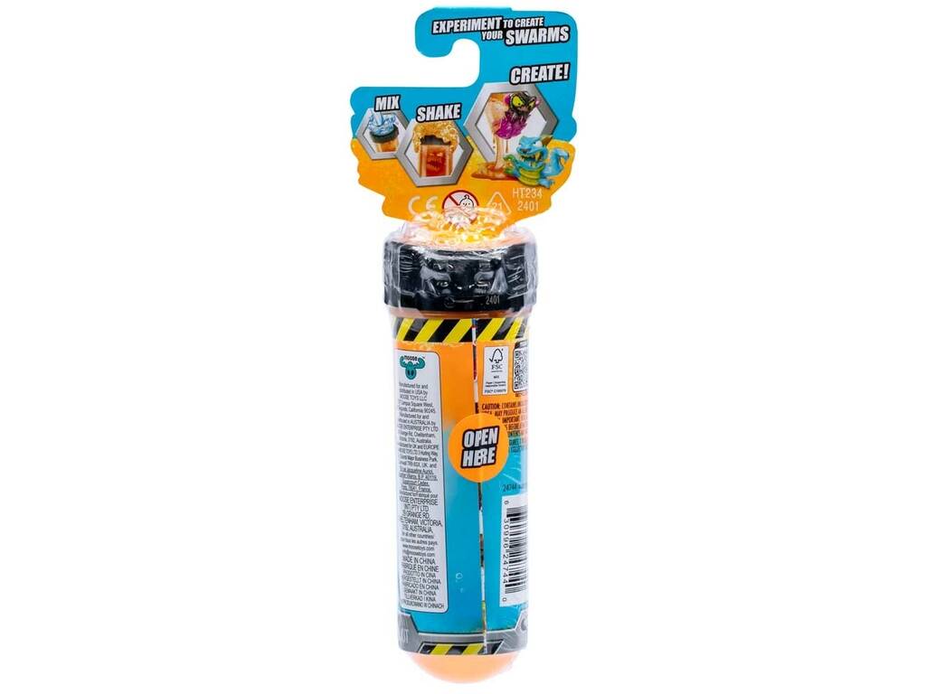 Mr Beast LAB Swarms Tubo per esperimenti con 2 figure da 2,5 cm