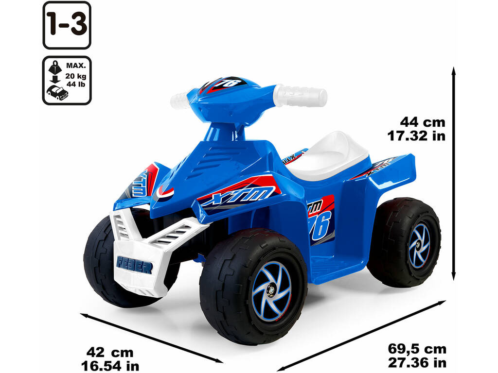 Quad XTM 76 6V Bleu clair