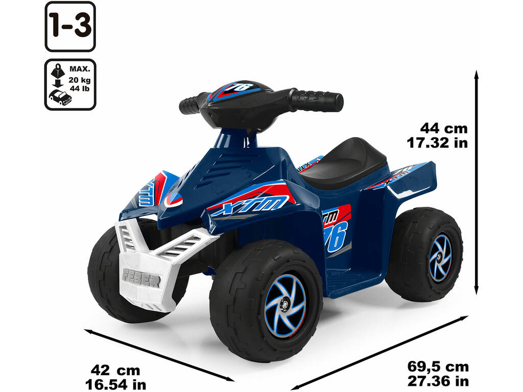 Quad XTM 76 6V Blu scuro