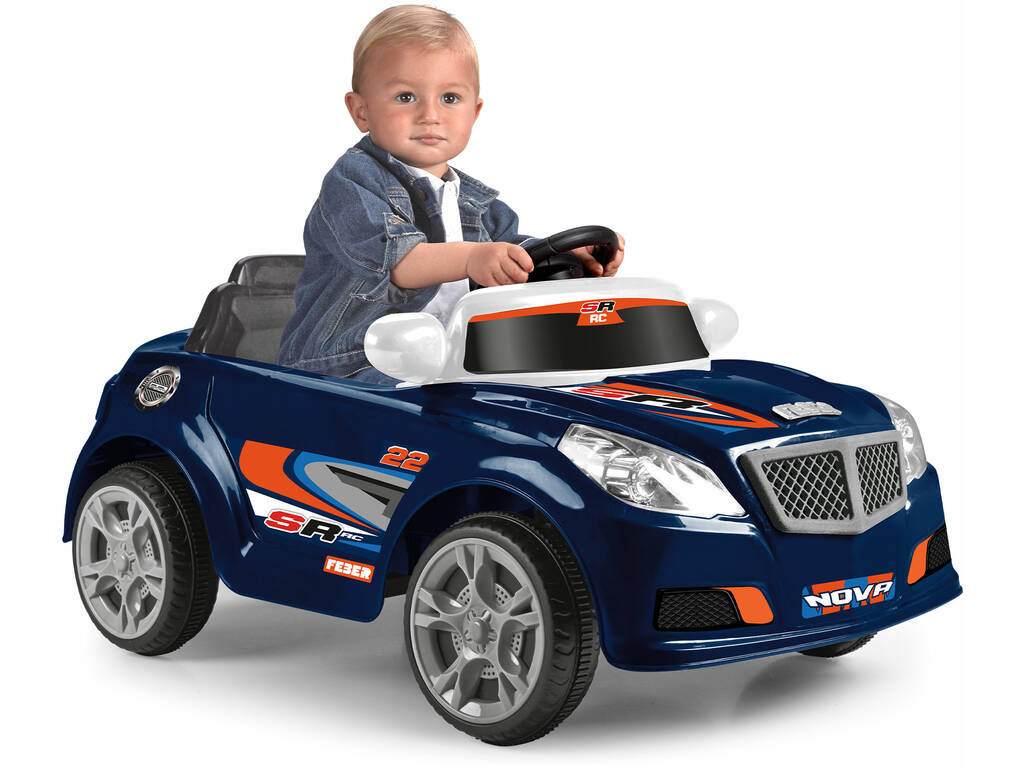 Coche Descapotable Twinkle Car Azul Oscuro Radio Control a Batería de 12V