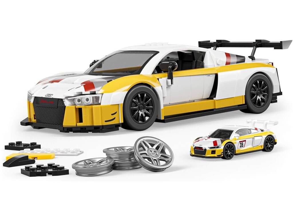 Hot Wheels Elite Series Mattel Brick Shop 15 Audi R8 LMS de 820 Piezas