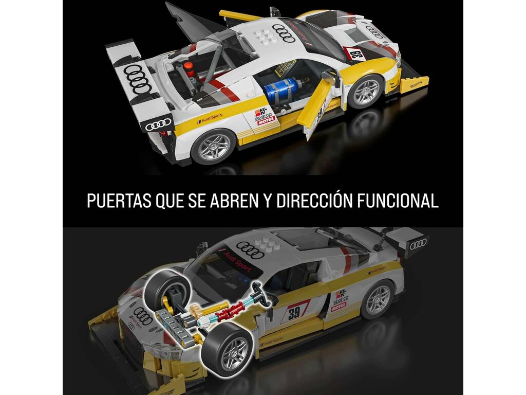 Hot Wheels Elite Series Mattel Brick Shop 15 Audi R8 LMS de 820 Piezas