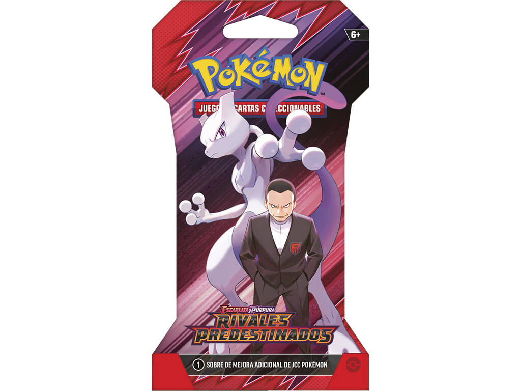 Pokémon TCG Escarlata y Púrpura Rivales Predestinados Sobre en Blister con 10 Cartas