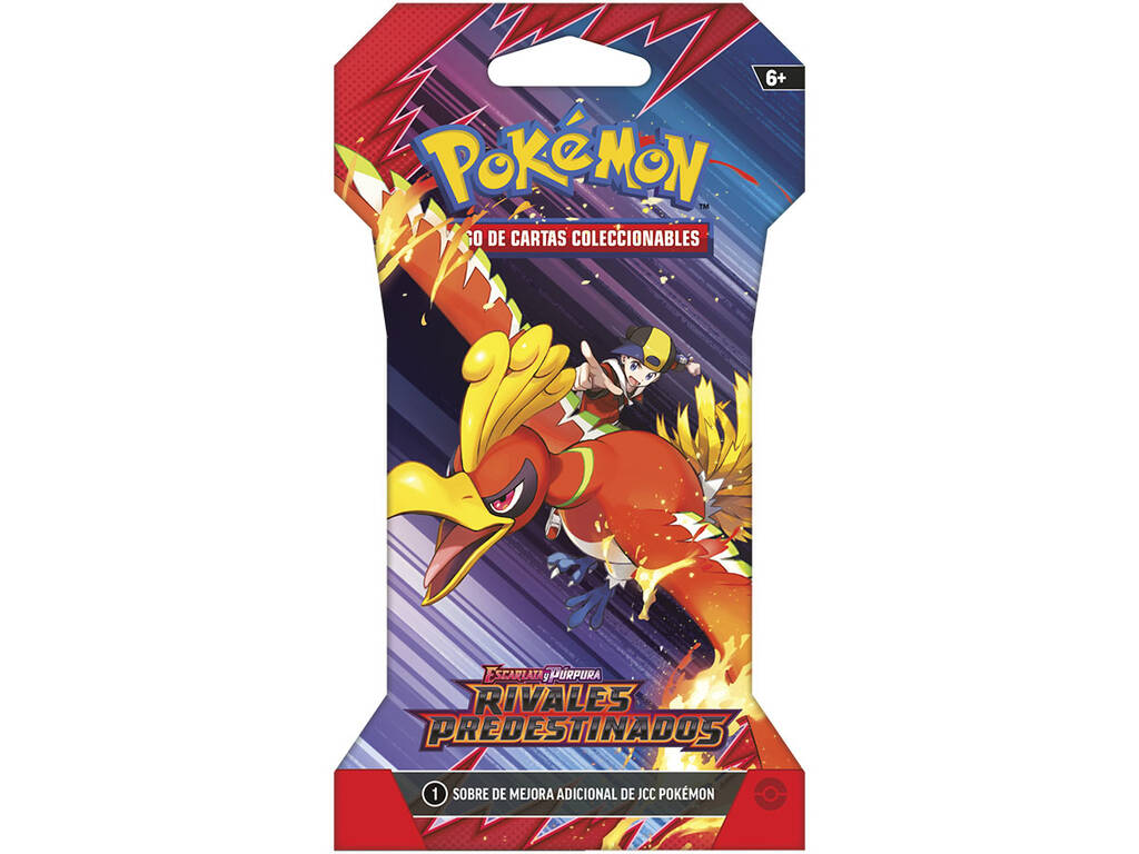 Pokémon TCG Escarlata y Púrpura Rivales Predestinados Sobre en Blister con 10 Cartas