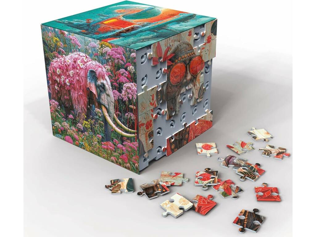 Puzzle 3D Wonder Cubo 6 em 1 com 216 Peças