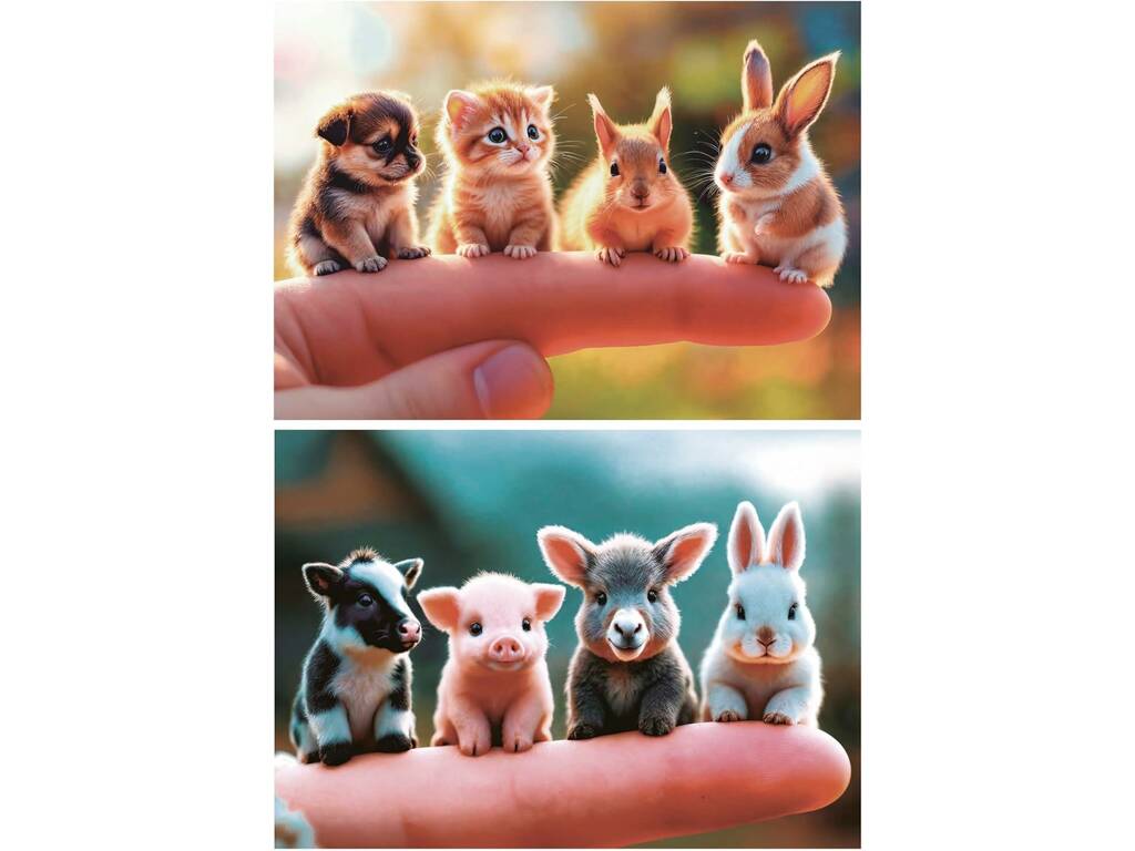 Puzzle 2X20 Bebés Animais