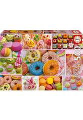 Puzzle 500 Süßigkeiten-Collage