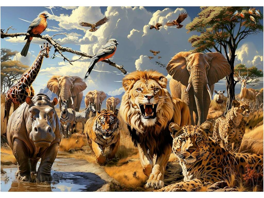 Puzzle 1000 Animali selvatici