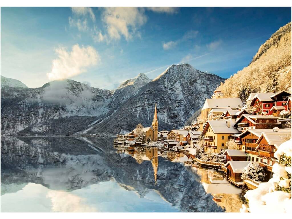 Puzzle 1500 Invierno en Hallstatt