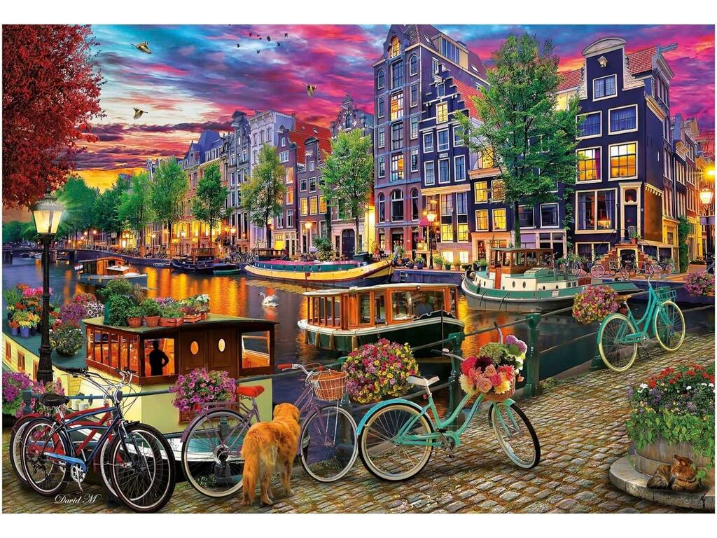 Puzzle 6000 Bicicletas em Amesterdão