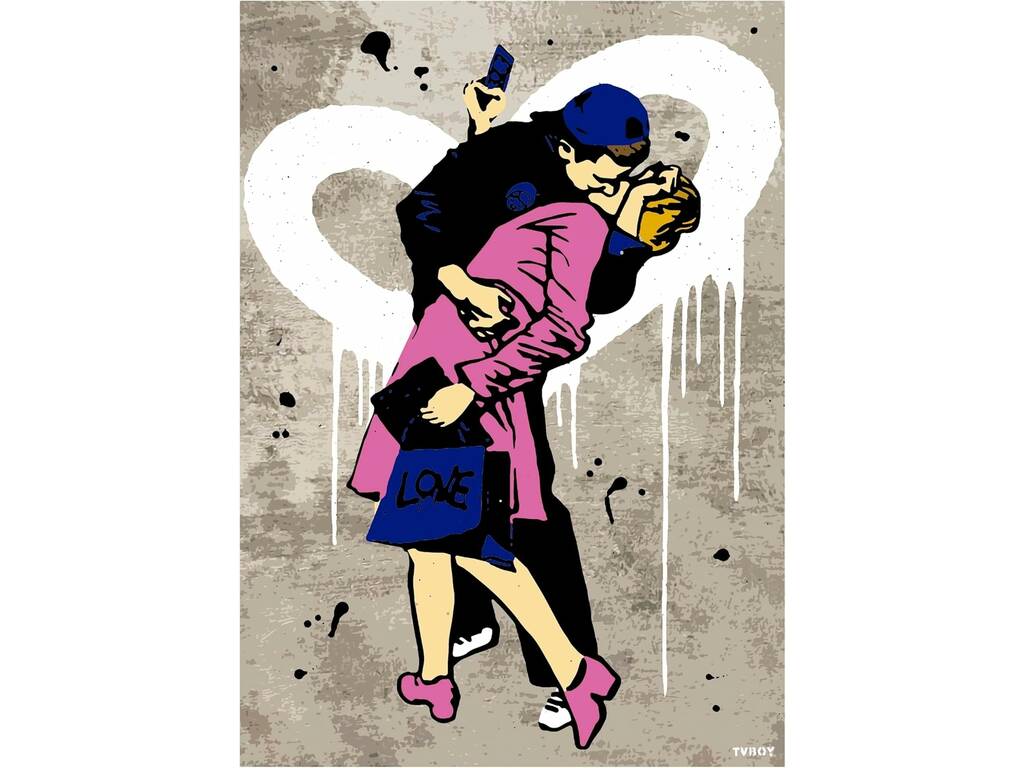 Casse-tête 1000 Art urbain Le baiser, TVBoy