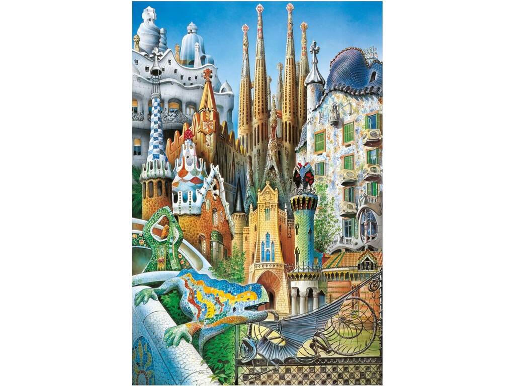 Puzzle 1000 Miniature Collage Gaudí