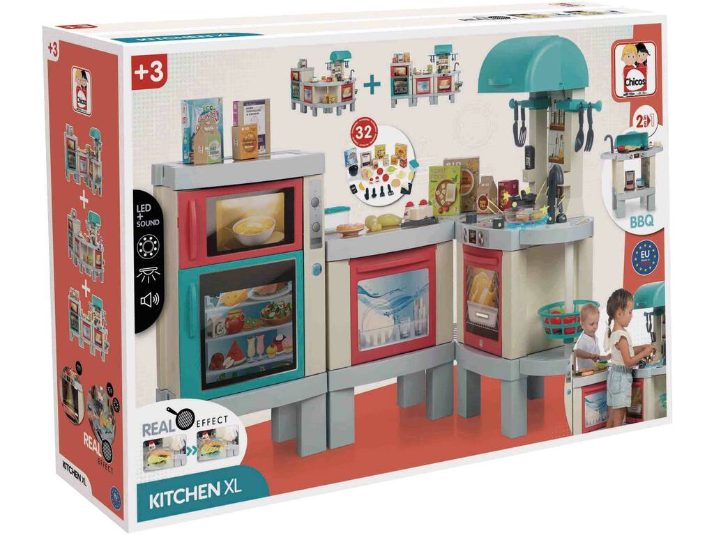 Cucina Kitchen XL 2 in 1 con luci e suoni