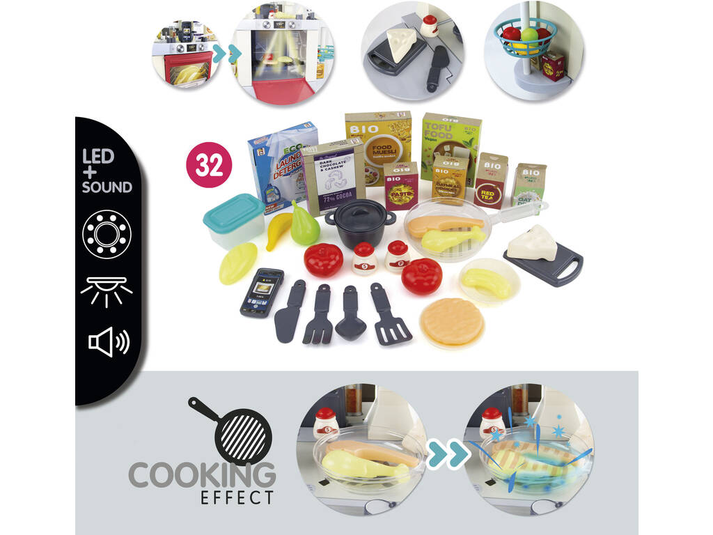 Cucina Kitchen XL 2 in 1 con luci e suoni
