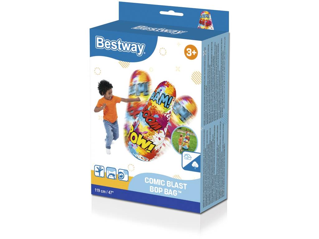 Sacco da boxe gonfiabile Comic Blast Bop Bag 119 cm Bestway 52630