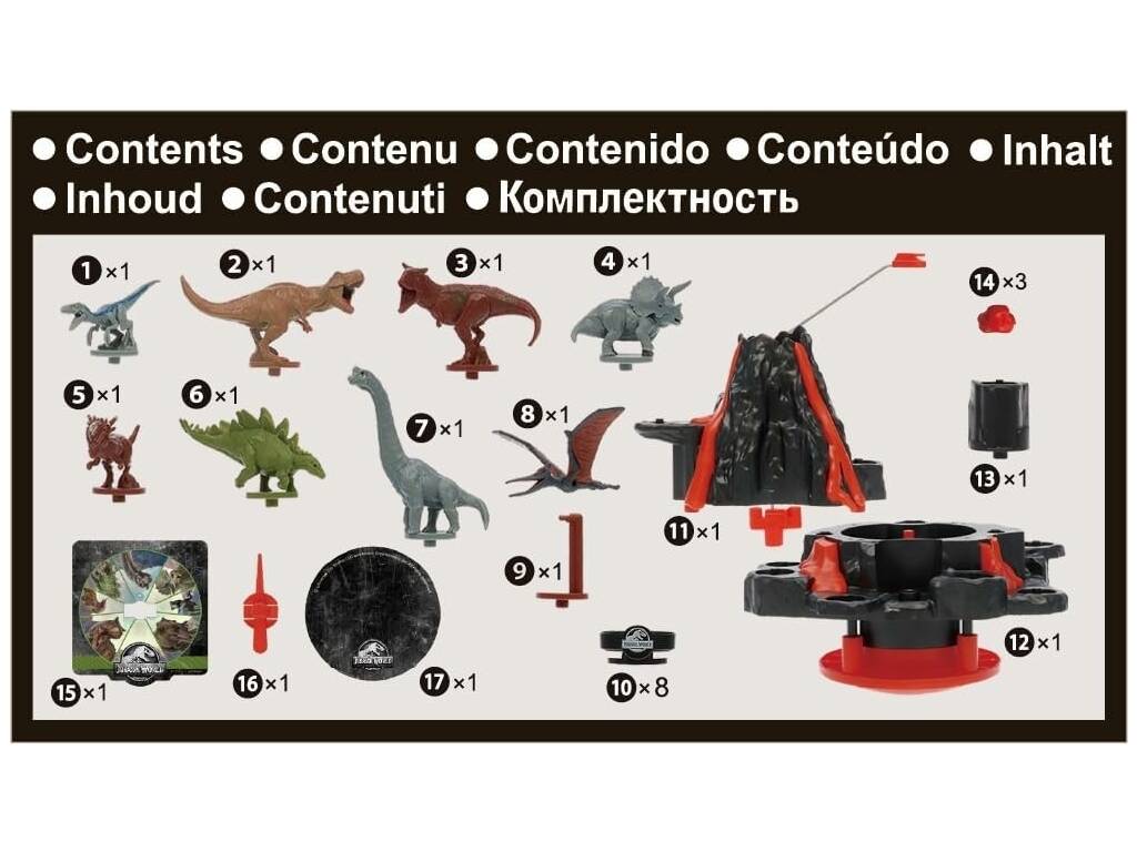 Jurassic World Shaky Volcano con 8 dinosauri