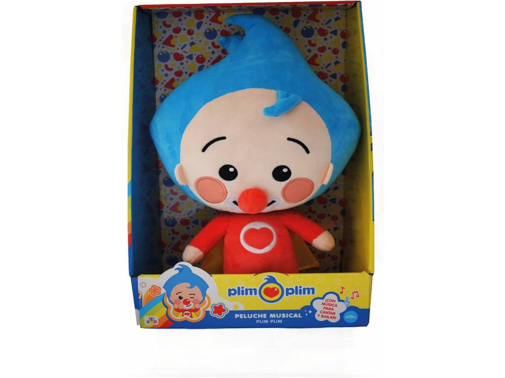 Plim Plim Peluche Musicale DX Clown Plim Plim da 35 cm