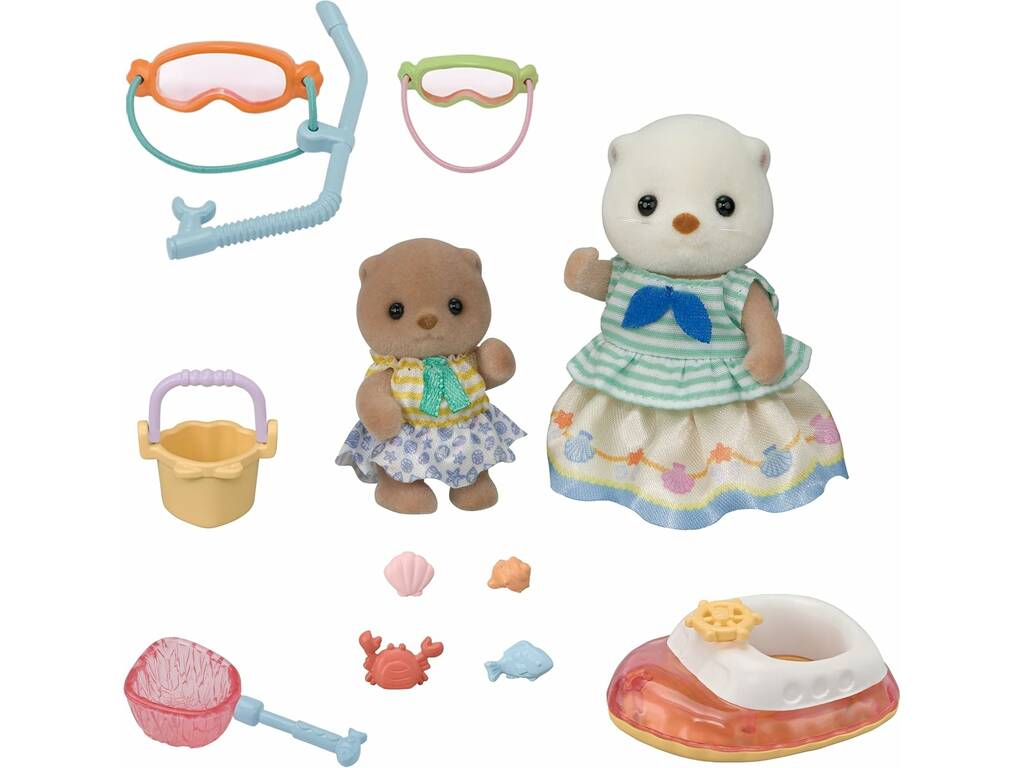 Sylvanian Families Set Sorelle Lontra Marina