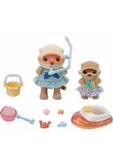 Sylvanian Families Set de sœurs loutres de mer