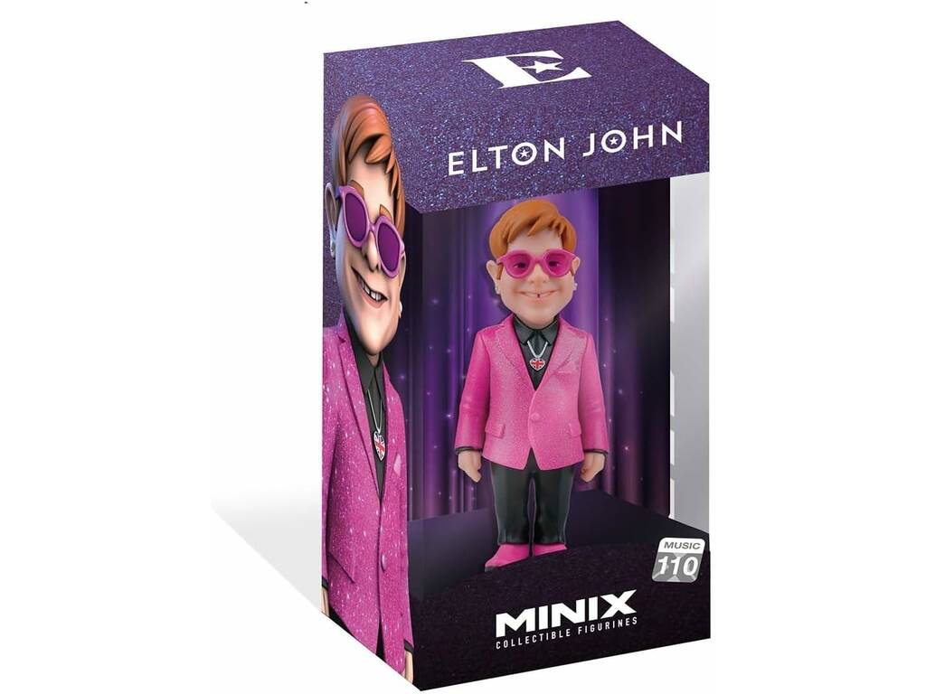 Minix Elton John Figura Elton John con giacca rosa