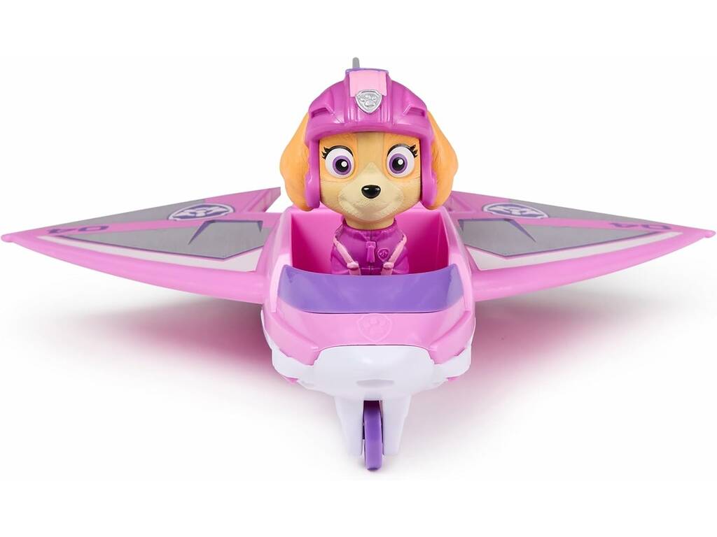 Paw Patrol Air Rescue Figura Skye con aereo degli eroi e pinza