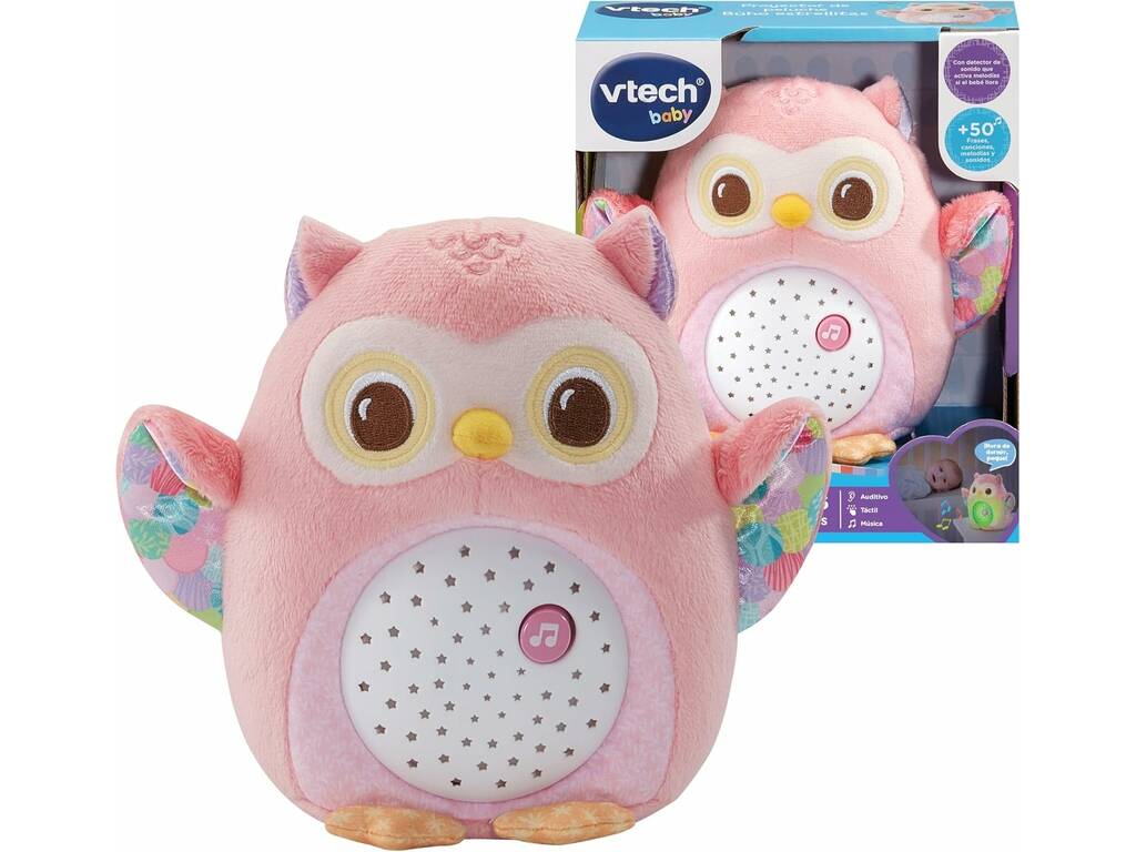 Vtech Baby Proiettore peluche Gufetto Stelle Rosa