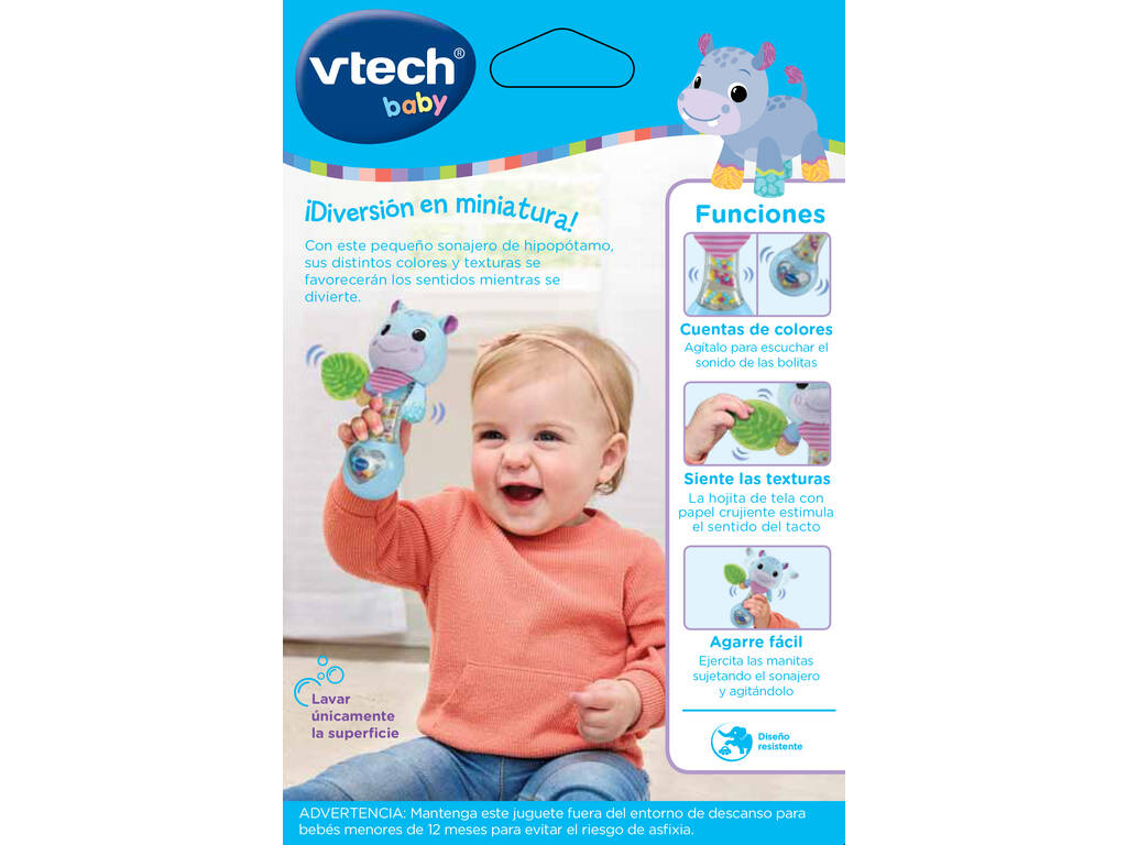 Baby Sonaglio hippo blu