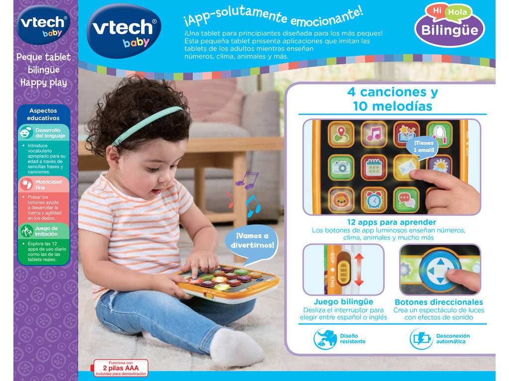 Vtech Baby Tablet Happy Play bilingue