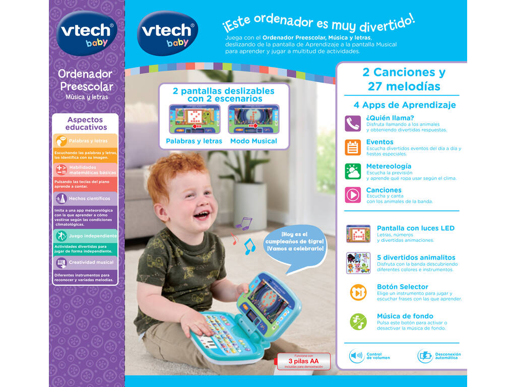 Computer per bambini Musica e lettere