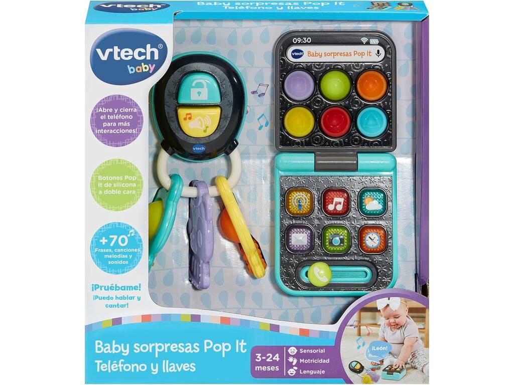 Vtech Baby Set Telefono e Chiavi Pop It