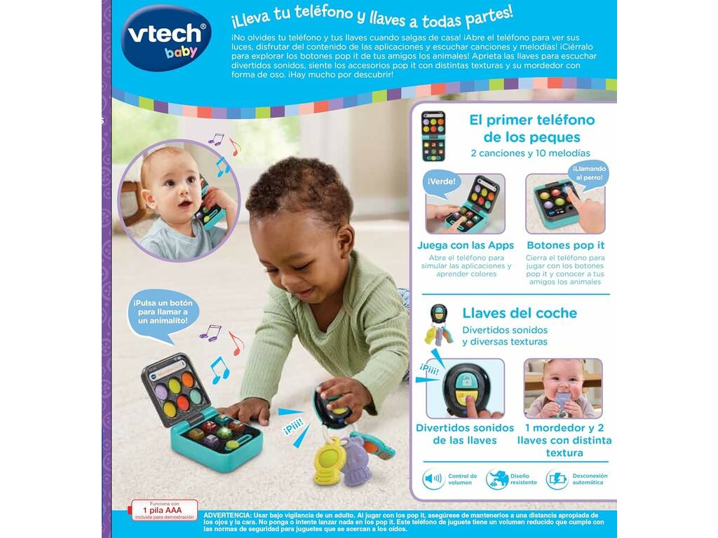 Vtech Baby Set Telefono e Chiavi Pop It