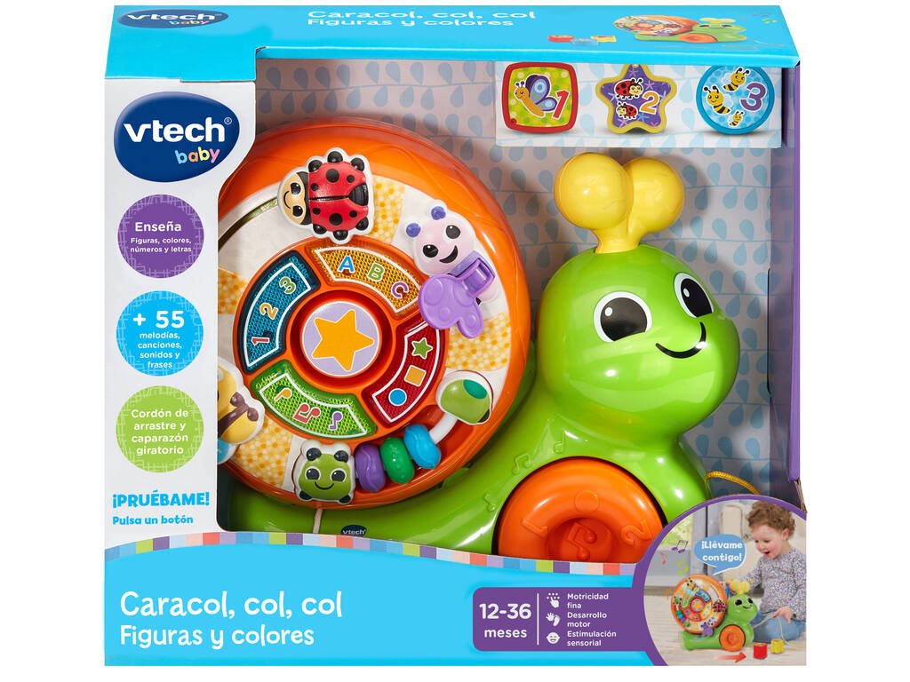 Vtech Baby Lumaca, Figure e Colori