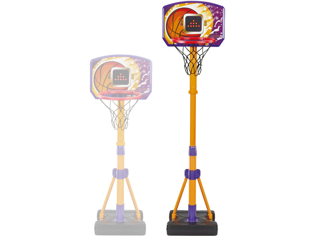 Canestro da basket con schermo elettronico