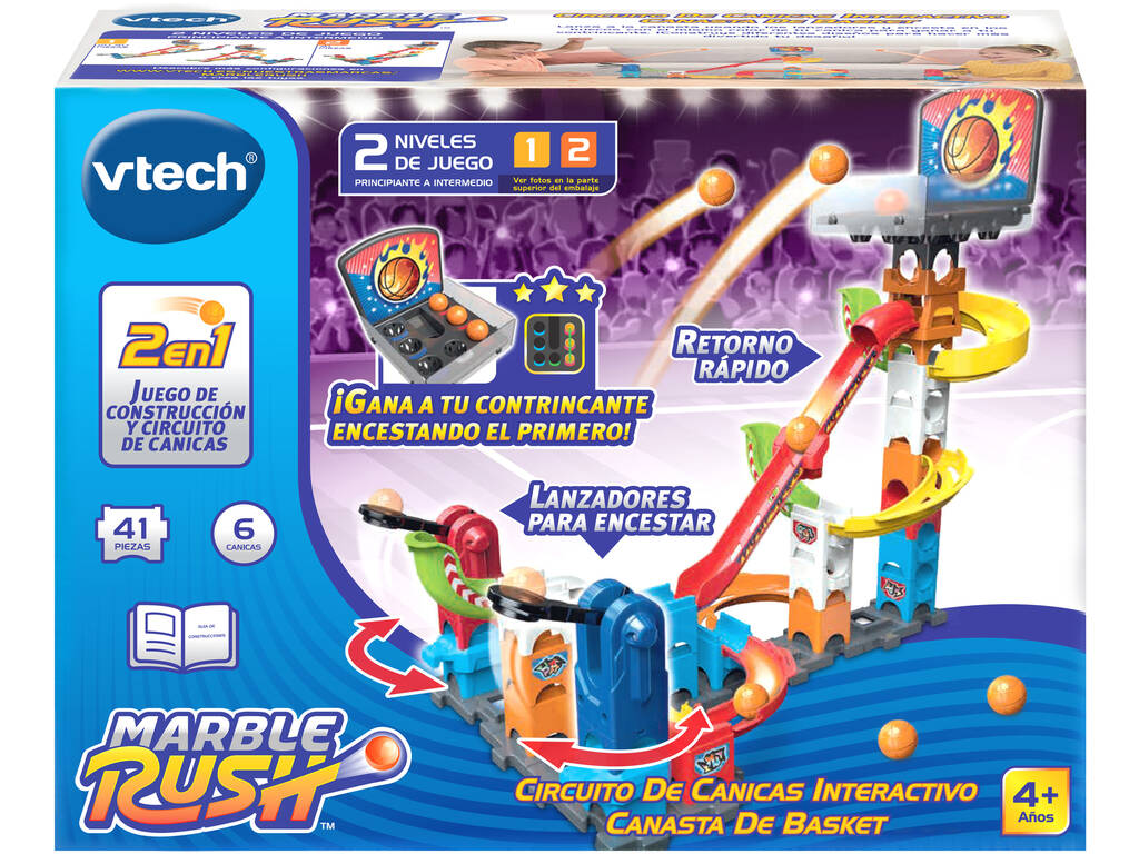 Marble Rush Canestro da basket Circuito interattivo per biglie