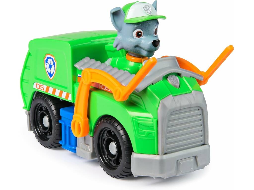 Paw Patrol Figura Rocky con veicolo classico
