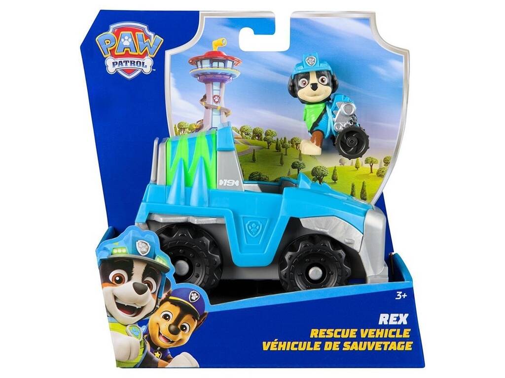 Paw Patrol Figura Rex con veicolo classico
