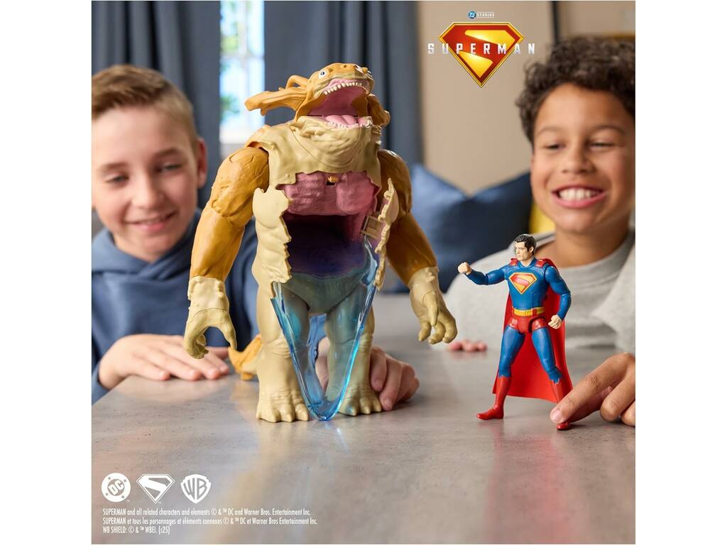 Superman DC Studios Figura Superman da 15 cm e Kaiju Slime Batte da 30 cm