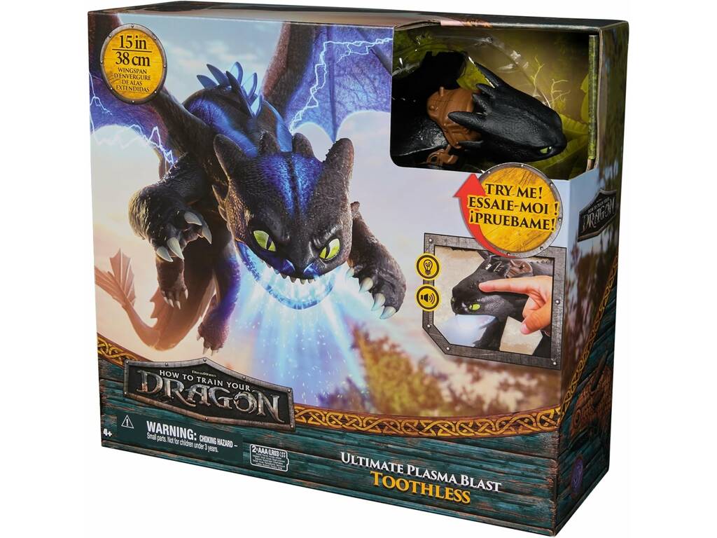 How to Train Your Dragon Pupazzo Toothless Ultimate Plasma Blast