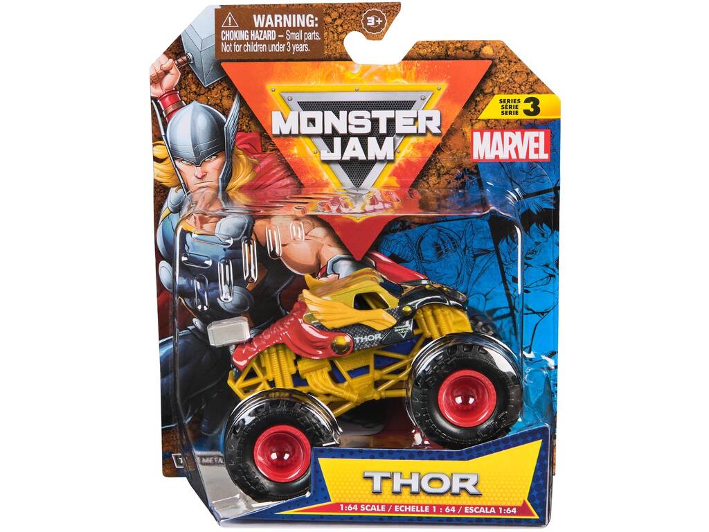 Monster Jam Marvel veicolo scala 1:64 True Metal