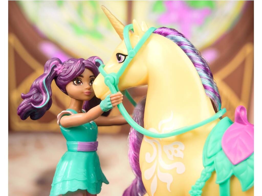 Accademia Unicorno Pack Bambola Ava e Unicorno Leaf
