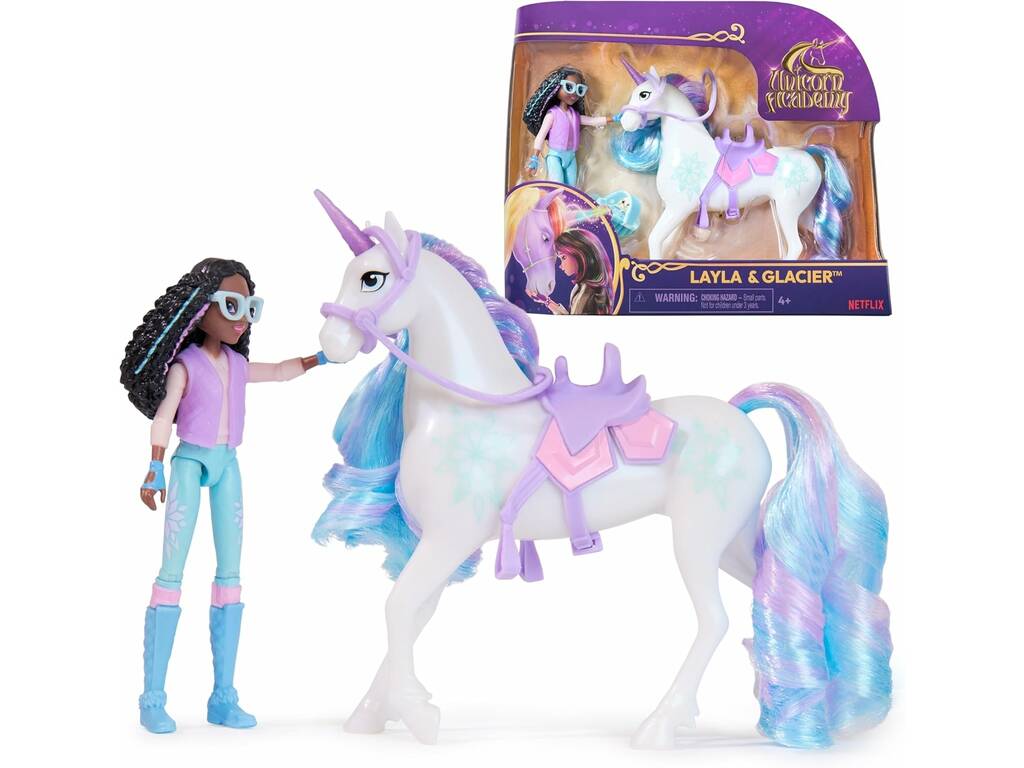 Accademia Unicorno Pack Bambola Layla e Unicorno Glacier