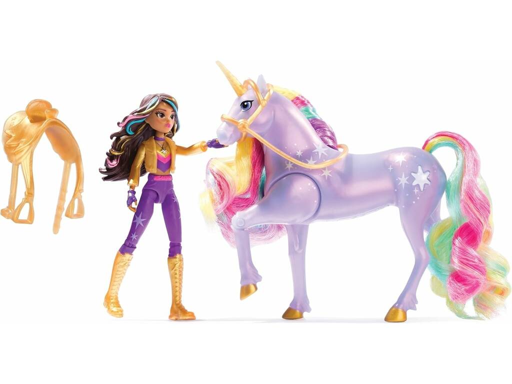 Accademia Unicorno Pack Bambola Sophia e Unicorno Light Magic Wildstar