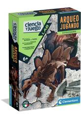 Science et jeu Archéologie Jouer au stégosaure