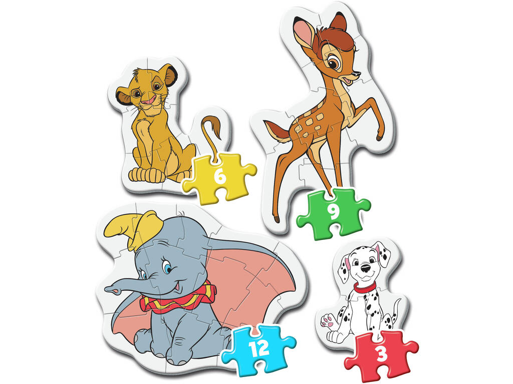 Puzzle Supercolor My First Puzzle 3-6-9-12 Disney Classics