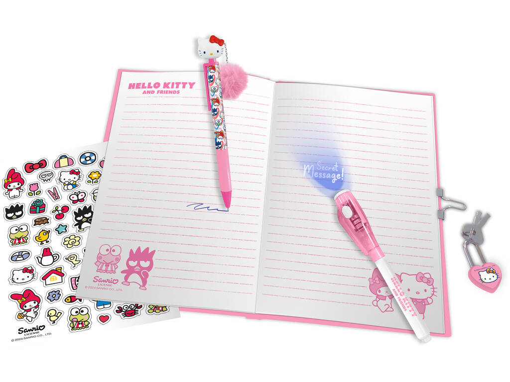 Hello Kitty and Friends Set con diario magico