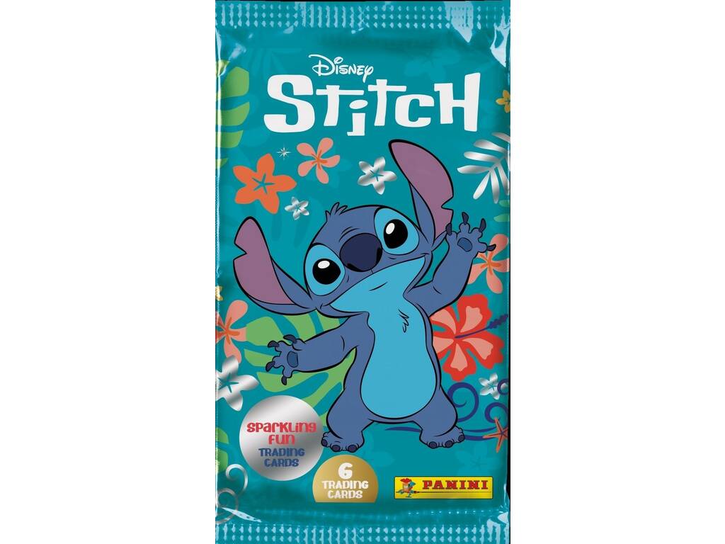 Disney Stitch Tradig Cards Ecoblister avec 8 enveloppes
