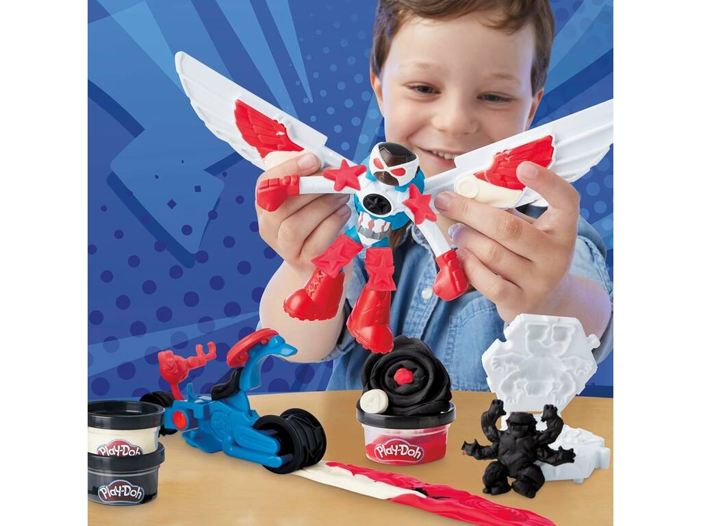 Playdoh Marvel Set Moto Capitan America