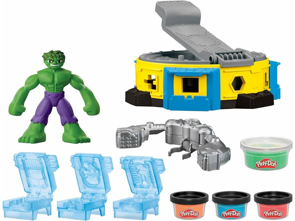 Playdoh Marvel Set Hulk Schiaccia e modella
