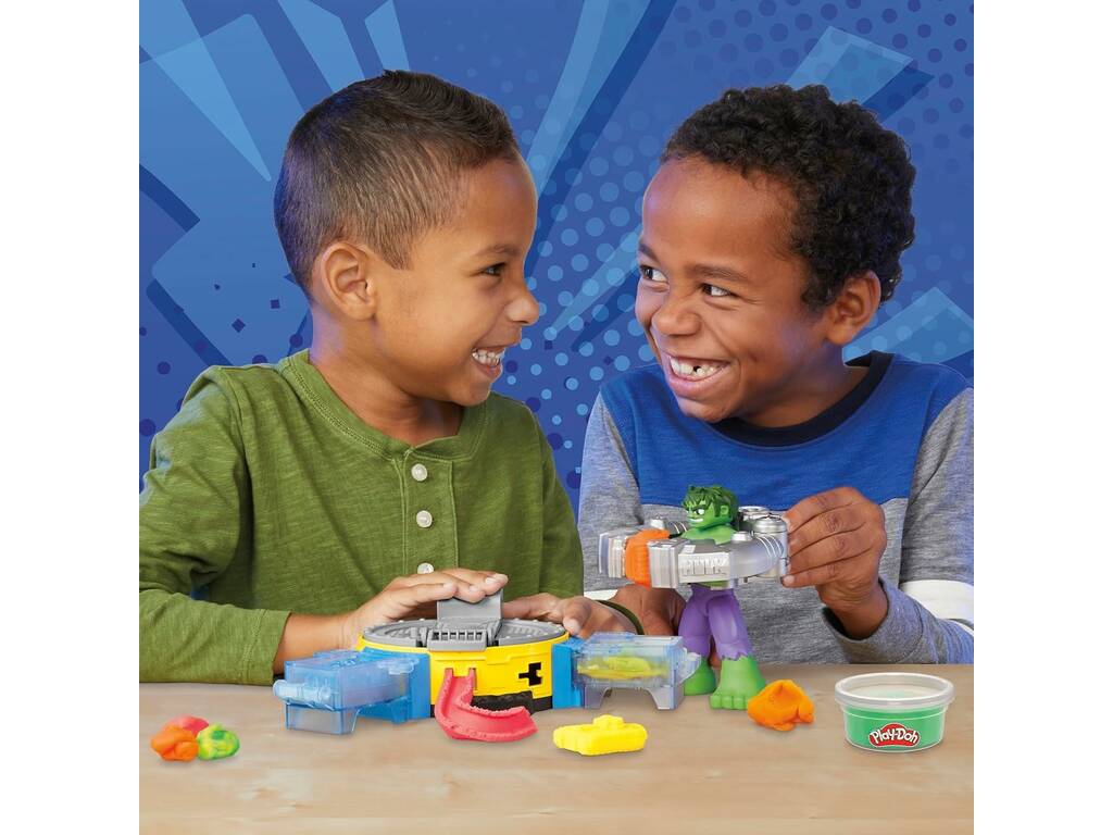 Playdoh Marvel Set Hulk Schiaccia e modella