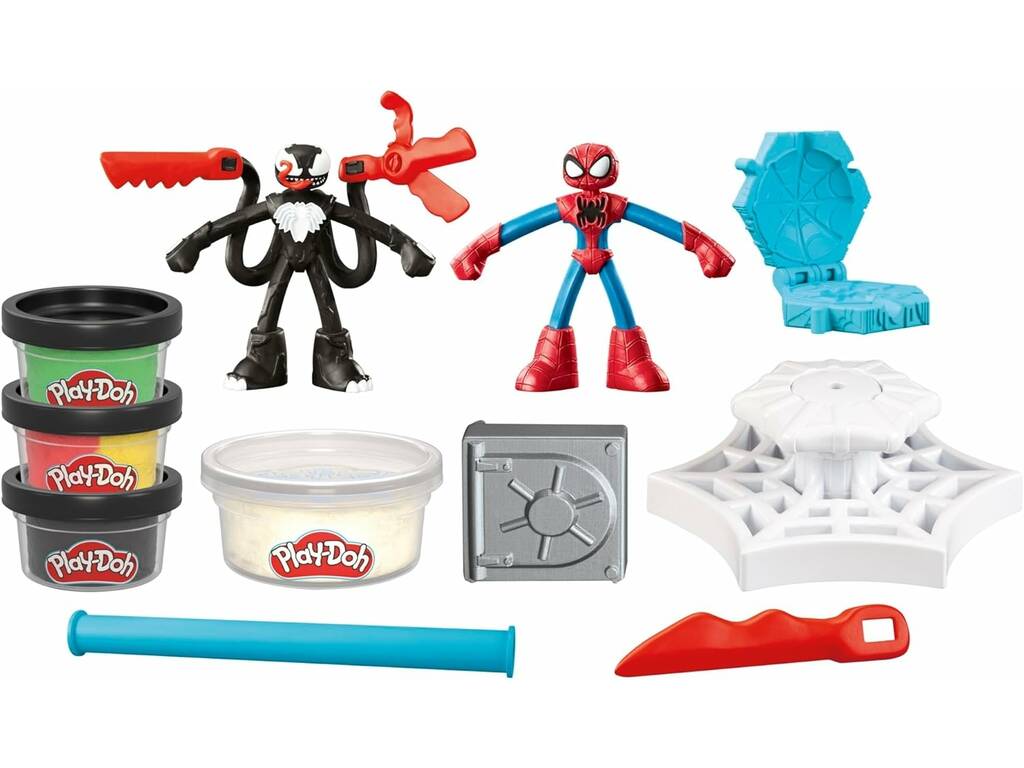 Playdoh Marvel Spiderman Lancia e Prendi